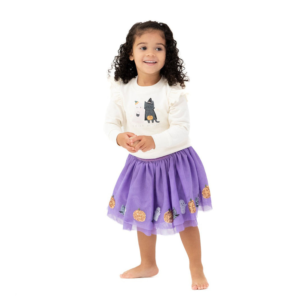 Trick or Treat Ruffle Sweatshirt