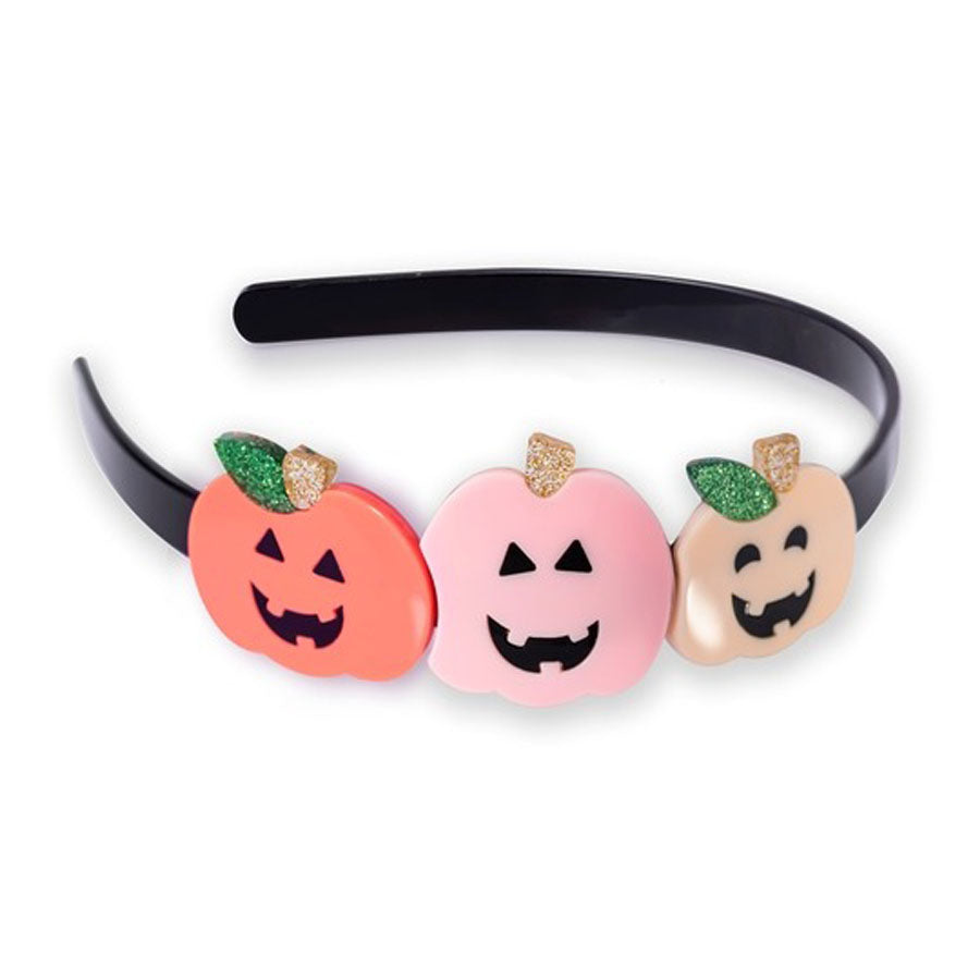 Triple Pumpkin Pastel Colors Headband-HEADBANDS-Lilies & Roses-Joannas Cuties