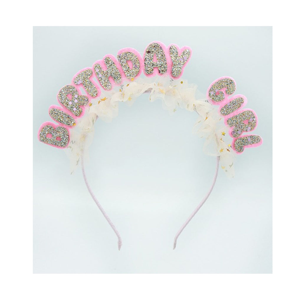 Tulle Birthday Girl Headband-HEADBANDS-Sparkle Sisters by Couture Clips-Joannas Cuties