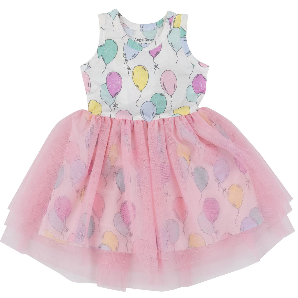 Twirly Tank Tutu Dress - Balloons-DRESSES & SKIRTS-Angel Dear-Joannas Cuties