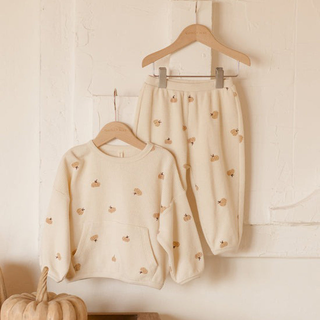 Waffle Slouch Set - Pumpkins