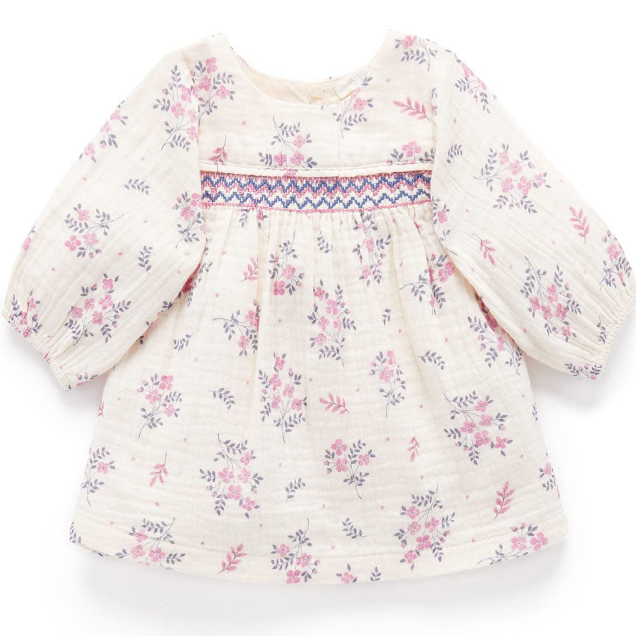 Winter Posie Smocked Dress - Main Image