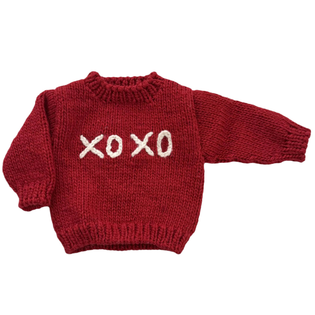 XOXO Sweater Red - Baby & Kid Love Valentine's Sweater