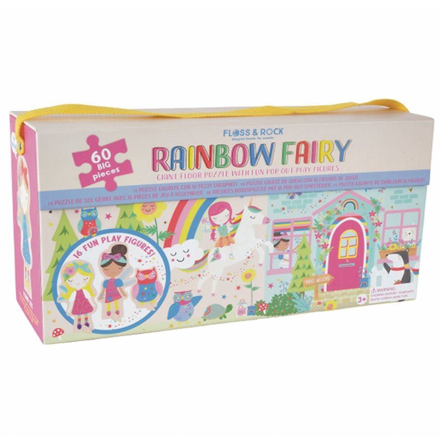 60pc Giant Floor Puzzle with Pop Out Pieces - Rainbow Fairy-Floss & Rock-Joanna's Cuties