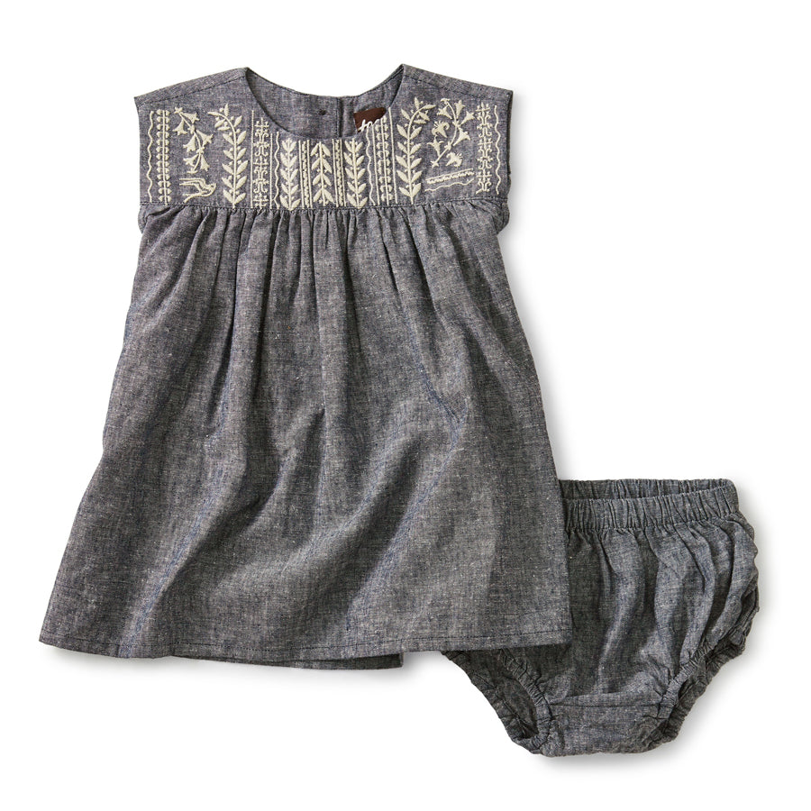 Embroidered Chambray Dress 6-9M Linen Dresses & Skirts Embroidered Chambray Dress 6-9M Linen Dresses & Skirts