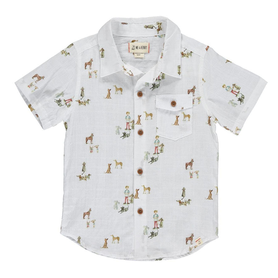 Henry all over print graphic shirt-TOPS-Me + Henry-Joannas Cuties