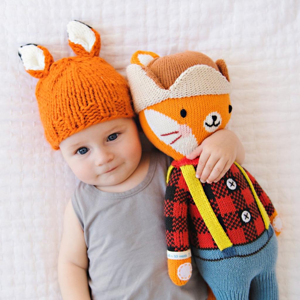 Rusty Fox Knit Hat - The Blueberry Hill - joannas-cuties