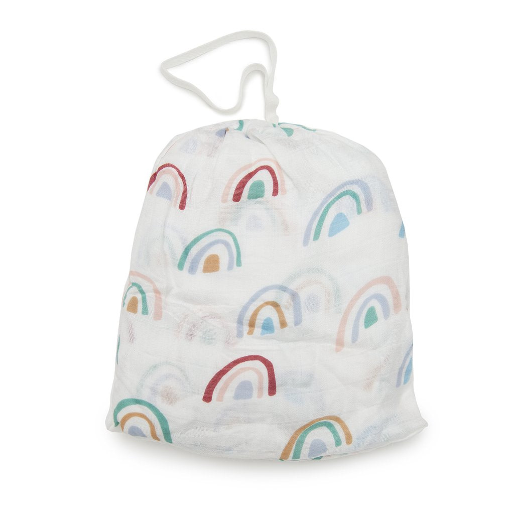 Fitted Crib Sheet - Rainbow - LouLou Lollipop - joannas-cuties