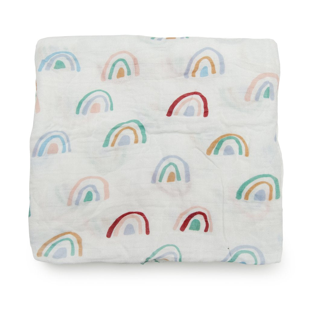 Fitted Crib Sheet - Rainbow - LouLou Lollipop - joannas-cuties