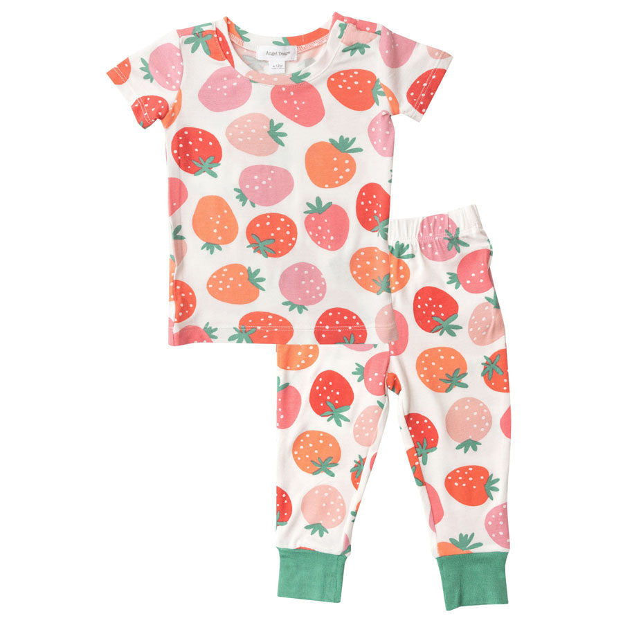 Loungewear Set - Strawberries-SLEEPWEAR-Angel Dear-Joannas Cuties