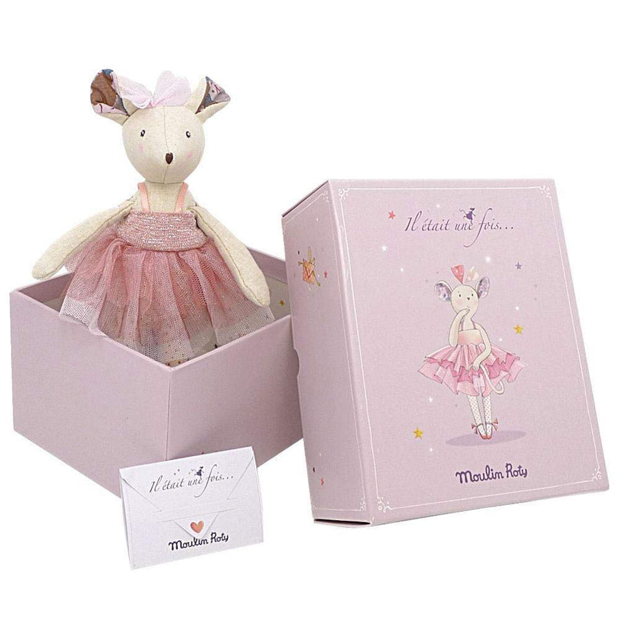 Moulin Roty il Etait Une Fois - Prima Ballerina Mouse Doll - Moulin Roty - joannas-cuties
