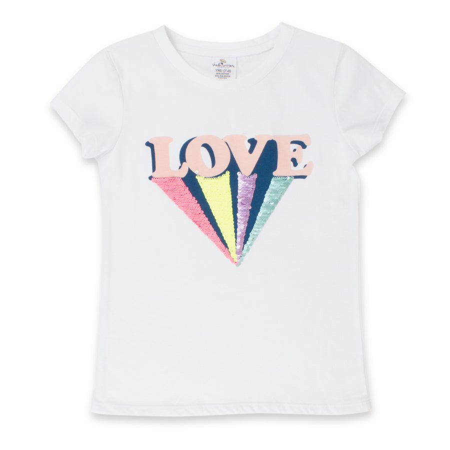 Reversible Sequin Love T-Shirt - Shade Critters - joannas-cuties