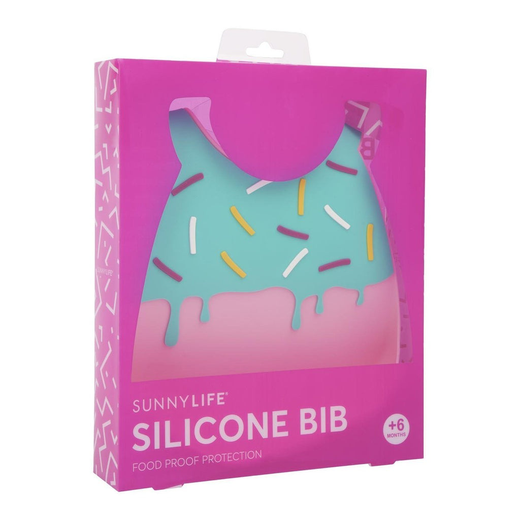 Silicone Bib - Strawberry Ice Cream - Sunnylife - joannas-cuties