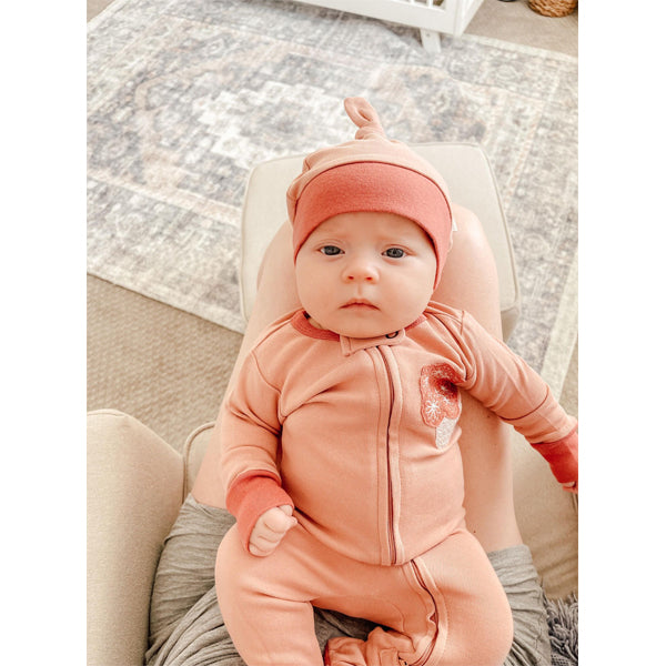 Top-Knot Hat - Mauve Sienna-HATS & SCARVES-L'ovedbaby-Joannas Cuties