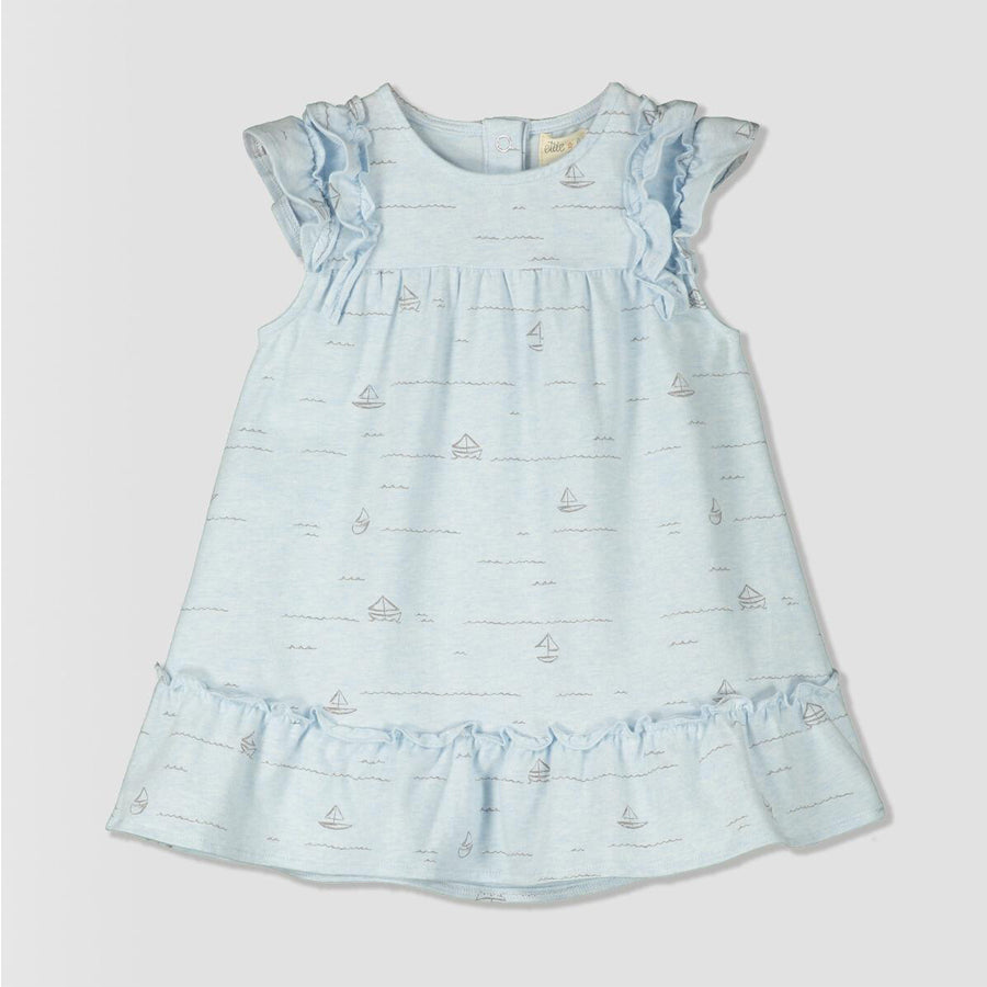 Aswen Jersey Dress - Blue Boats, 9-12M Aswen Jersey Dress - Blue Boats, 9-12M