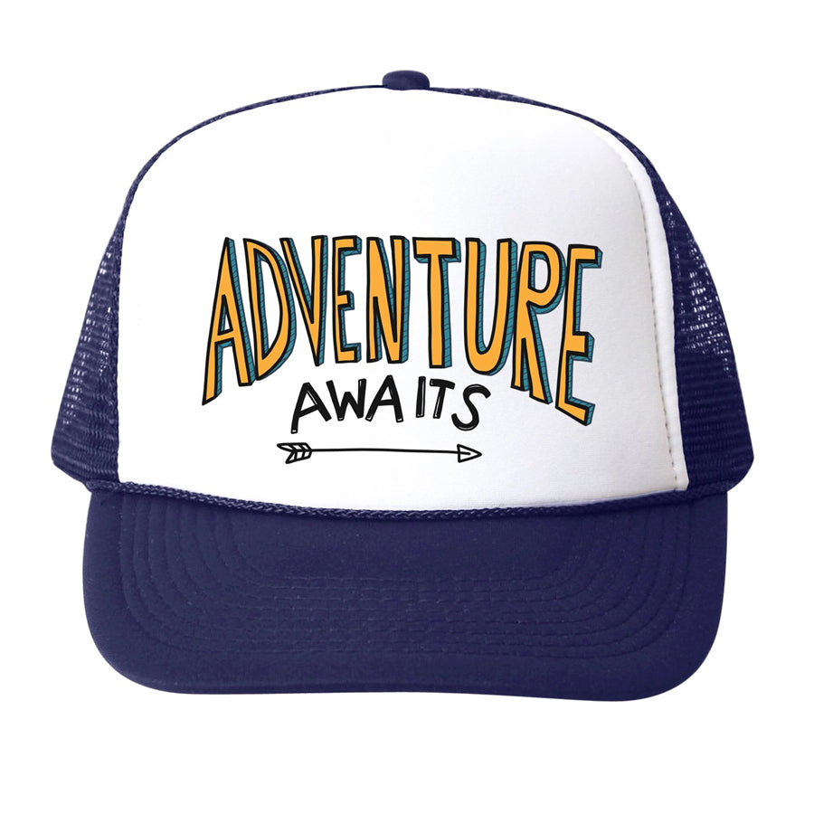 Adventure Awaits Trucker Hat-SUN HATS-Bubu-Joannas Cuties