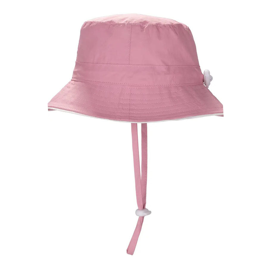 Babiators UV Sun Hat - Pink w/ White Piping-SUN HATS-Babiators-Joannas Cuties