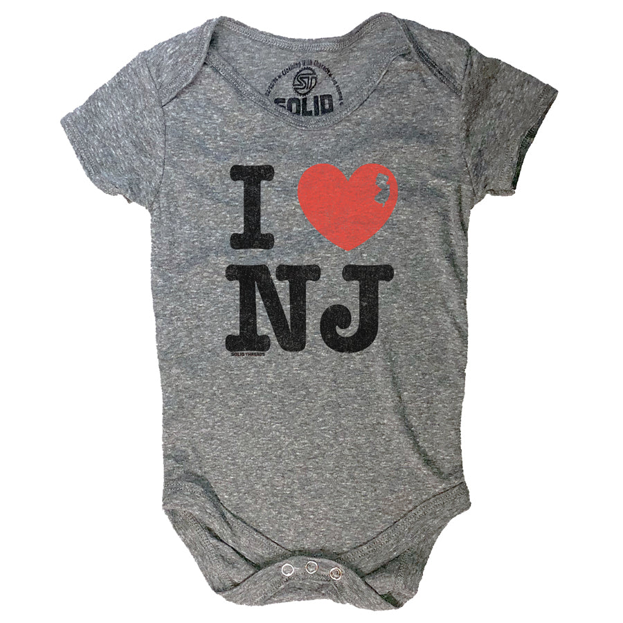 Babies' I Heart NJ Onesie-BODYSUITS-Solid Threads-Joannas Cuties