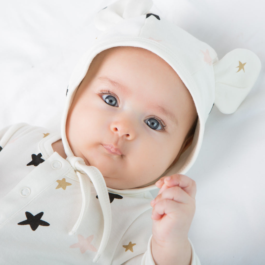 Baby Bear Hat Stars Gold - Tun Tun - joannas-cuties