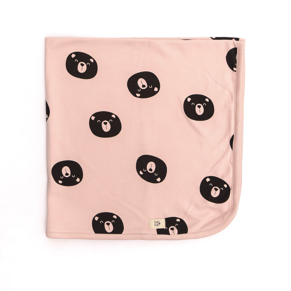 Baby Blanket Bears - Dusty Rose - Tun Tun - joannas-cuties