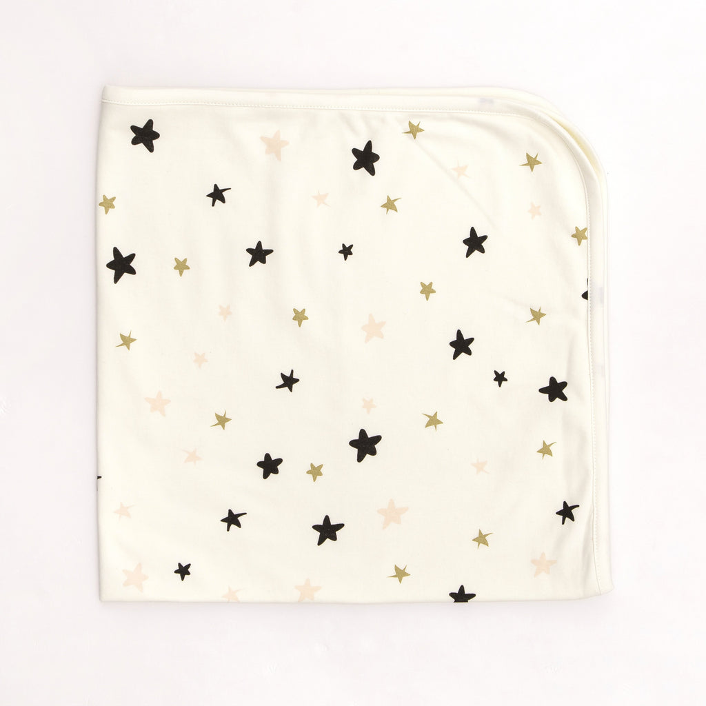 Baby Blanket Stars  - Cream - Tun Tun - joannas-cuties