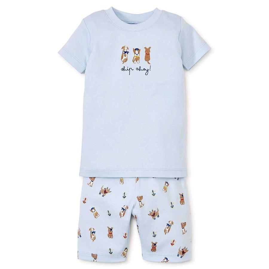 Baby-Boys Infant Salty Dogs Print Short Pajama Set - Kissy Kissy - joannas-cuties