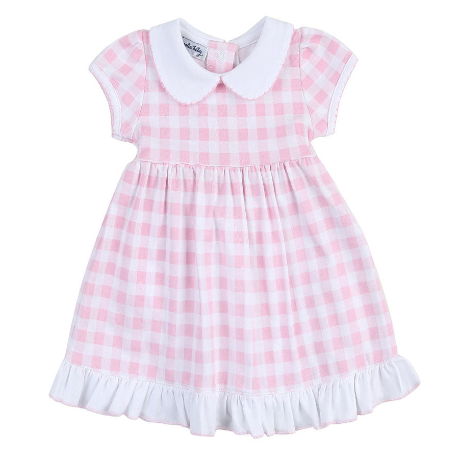 Baby Checks Spring Collared Dress-DRESSES & SKIRTS-Magnolia Baby-Joannas Cuties