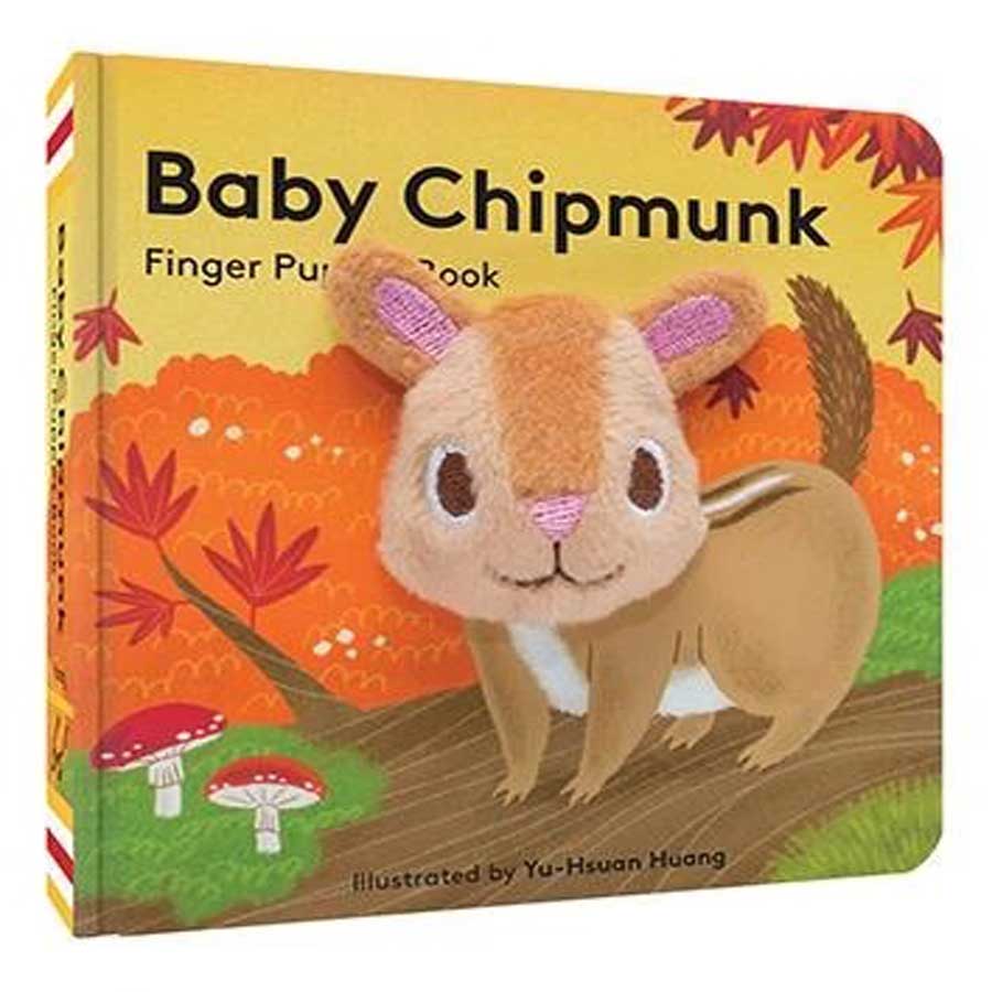 Baby Chipmunk - Finger Puppet Book-Chronicle Books-Joanna's Cuties