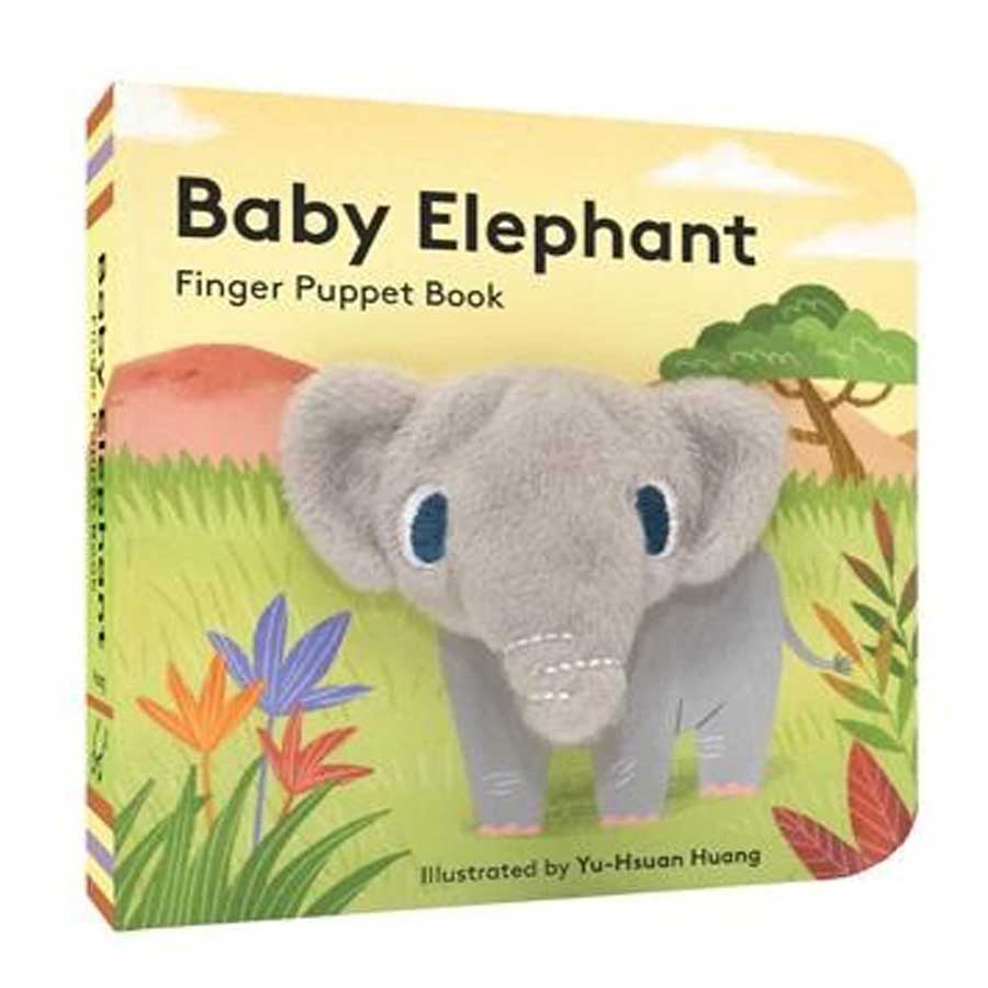 Baby Elephant - Finger Puppet Book-Mudpuppy-Joanna's Cuties