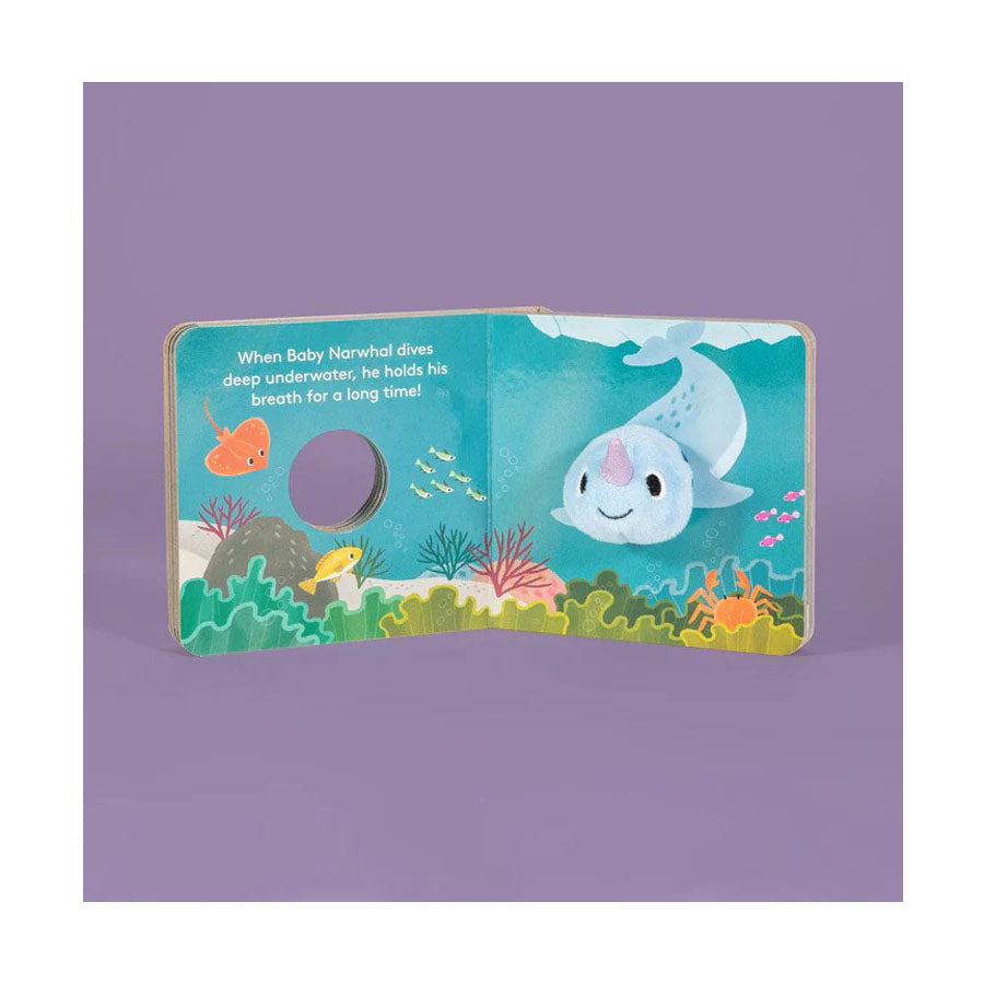 Baby Narwhal Finger Puppet Book-BOOKS-Chronicle Books-Joannas Cuties