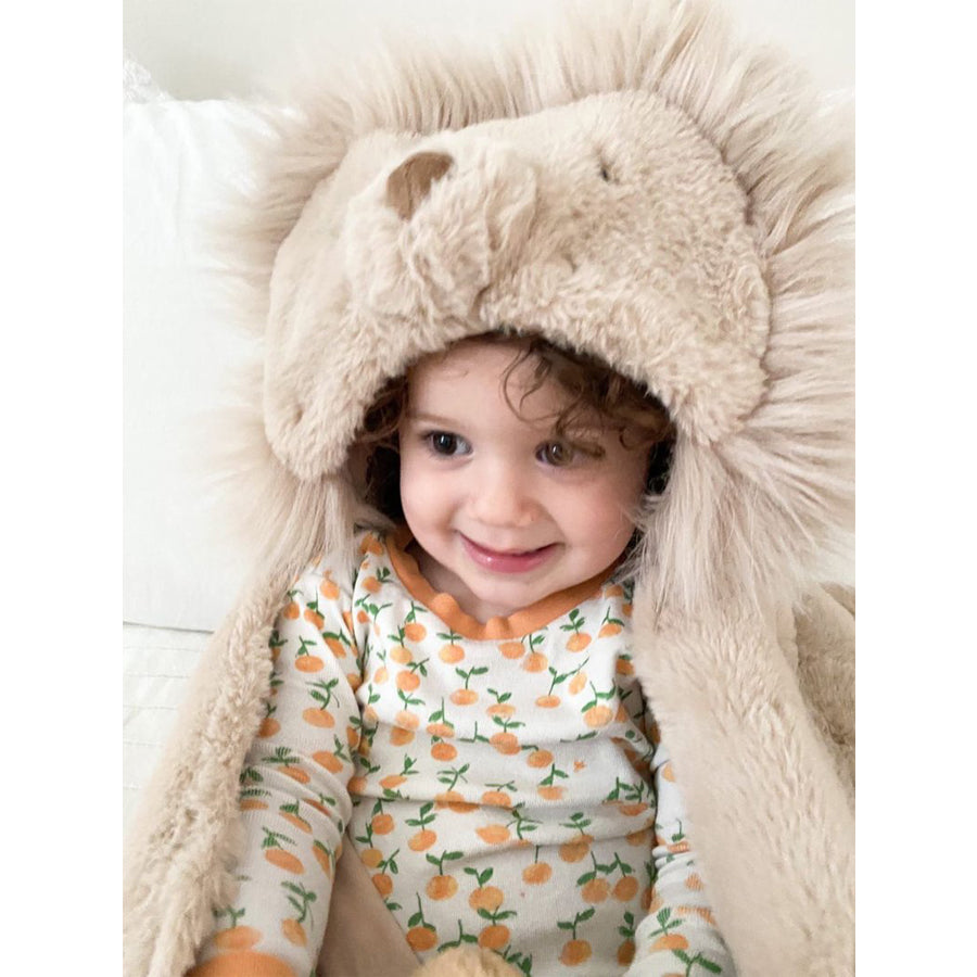 'Luca' Plush Lion Hooded Blanket-Mon Ami-Joanna's Cuties