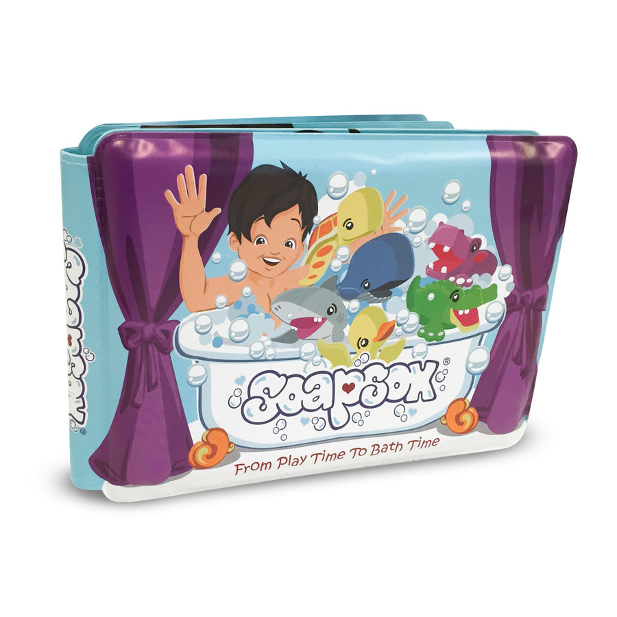 Bath Scrub - Jackson the Whale 9" - Gift Set - Soapsox - joannas-cuties