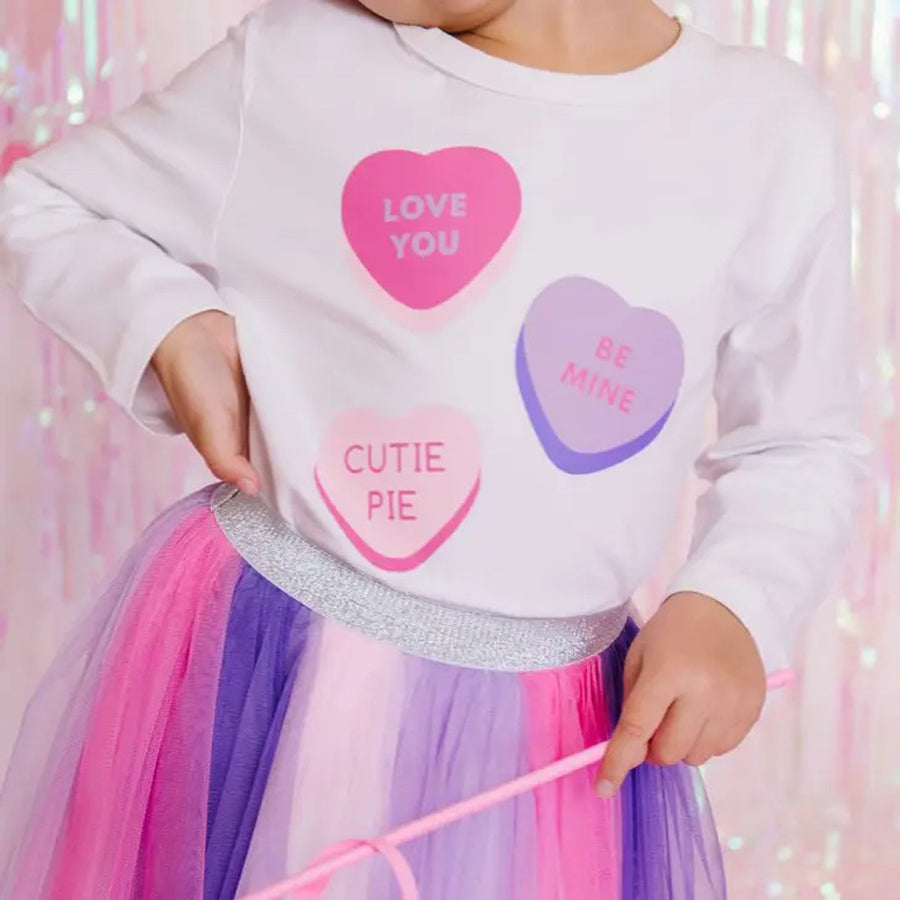 Be Mine Long Sleeve Shirt - Valentine's Day Kids Tee-TOPS-Sweet Wink-Joannas Cuties