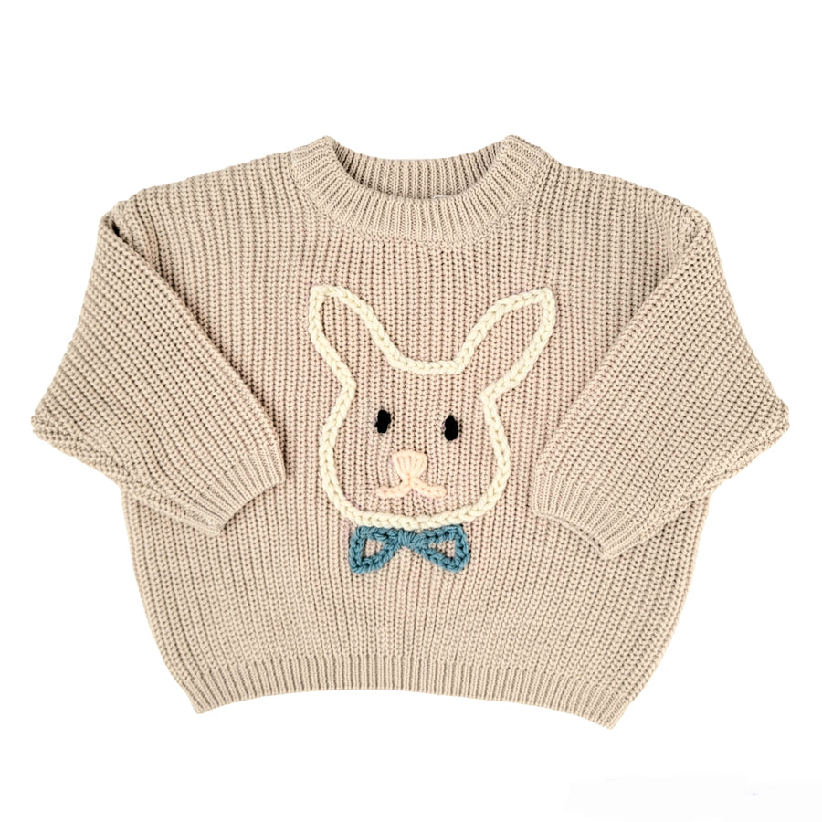 Beige Sweater - Bunny Boy-CARDIGANS & SWEATERS-Joanna's Cuties-Joannas Cuties