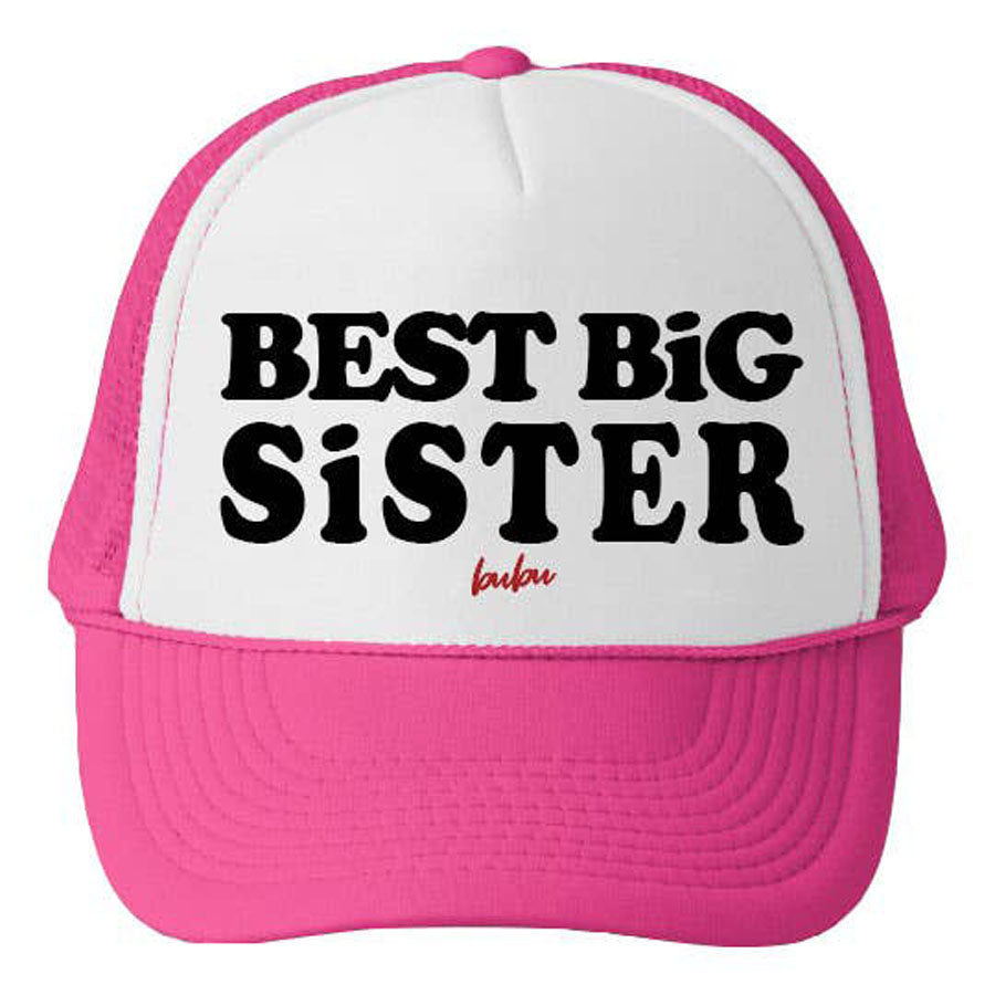 Best Big Sister Trucker Hat-Bubu-Joanna's Cuties