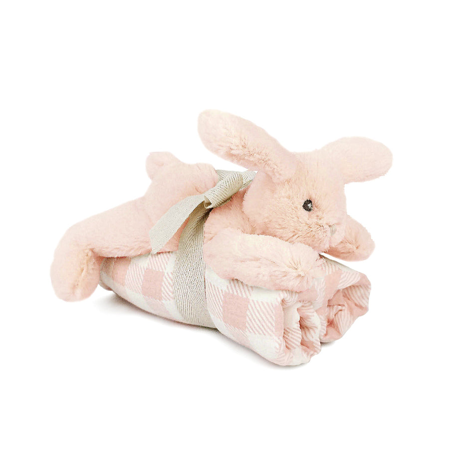 Blankie And Bunny Pink - Gift Set-SOFT TOYS-Mon Ami-Joannas Cuties