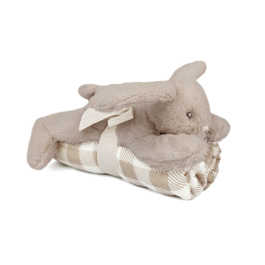Blankie And Bunny Taupe - Gift Set-SOFT TOYS-Mon Ami-Joannas Cuties
