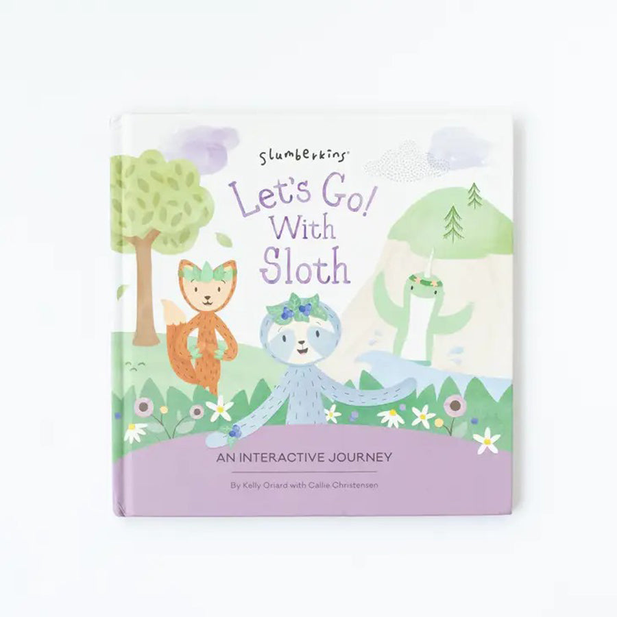 Blueberry Sloth Snuggler & Interactive Hardcover Book-SOFT TOYS-Slumberkins-Joannas Cuties