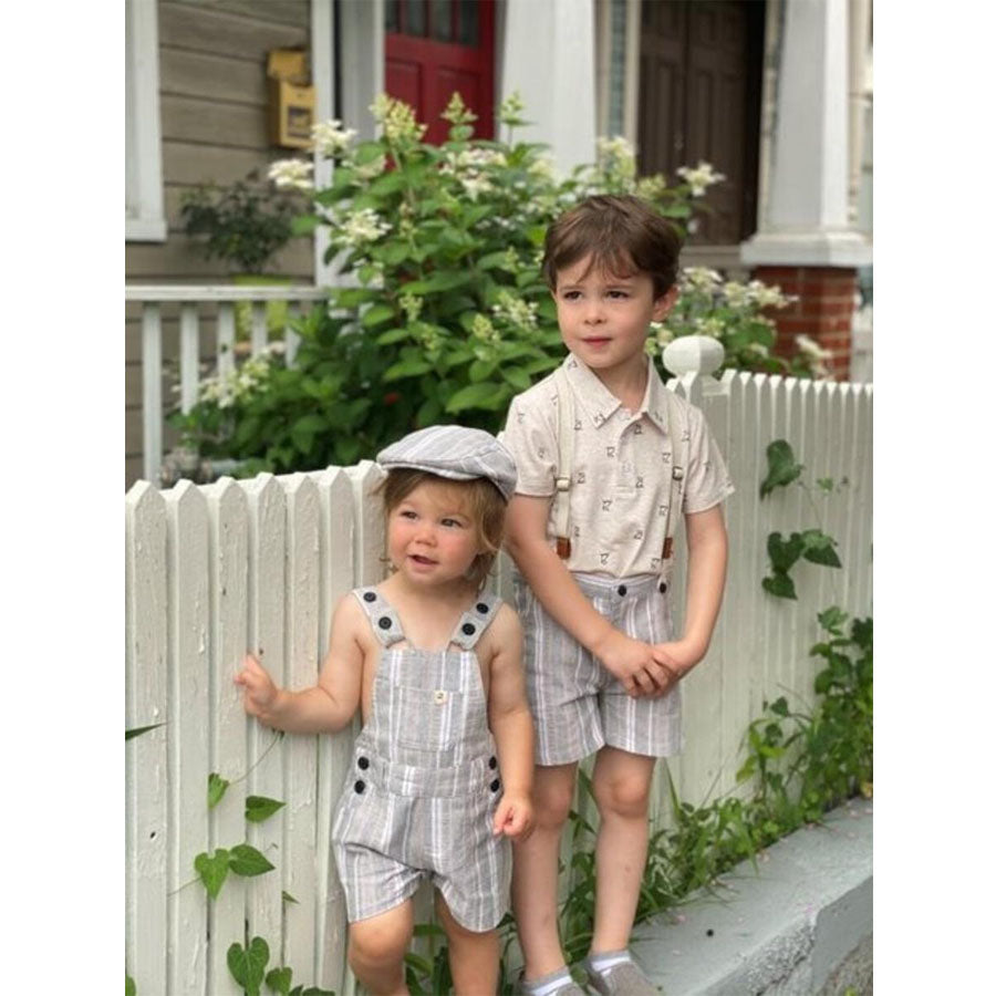 Bowline Shortie Overalls-OVERALLS & ROMPERS-Me + Henry-Joannas Cuties