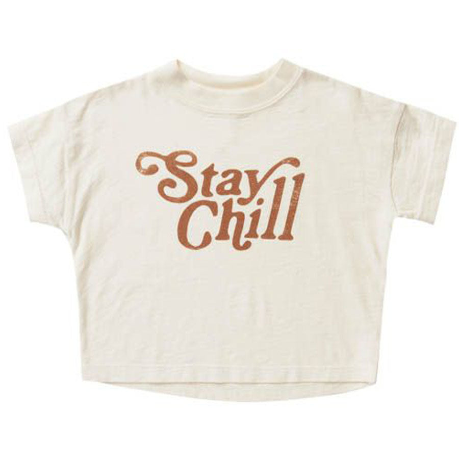 Boxy Tee - Stay Chill-TOPS-Rylee + Cru-Joannas Cuties