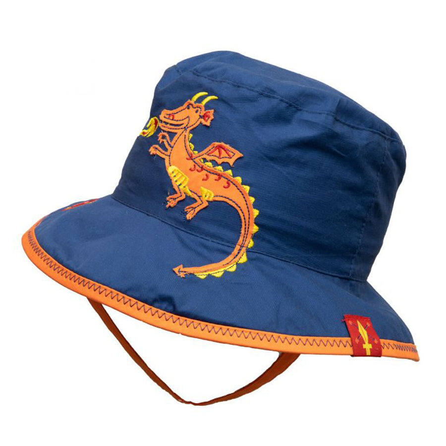 Boys Reversible Bucket Hat - Dragon / Boat-Calikids-Joanna's Cuties