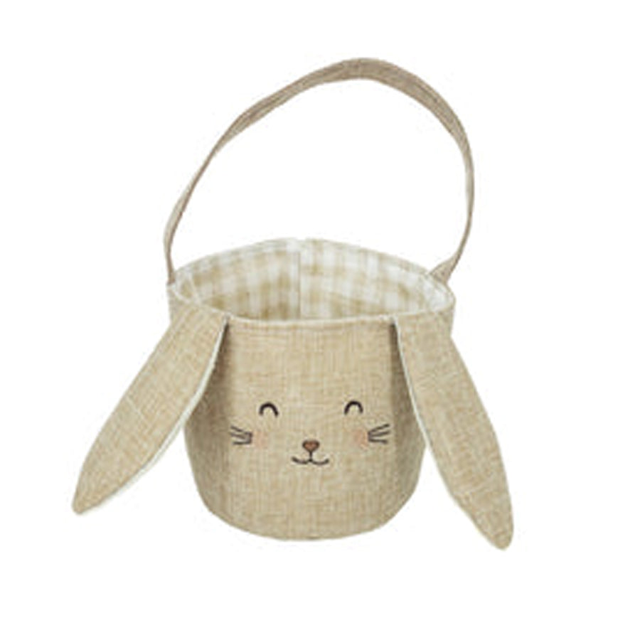 Bunny Easter Basket - Taupe-BACKPACKS, PURSES & LUNCHBOXES-Mon Ami-Joannas Cuties