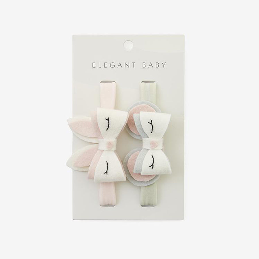 Bunny/Mouse Felt Baby Headband 2PK-Elegant Baby-Joanna's Cuties