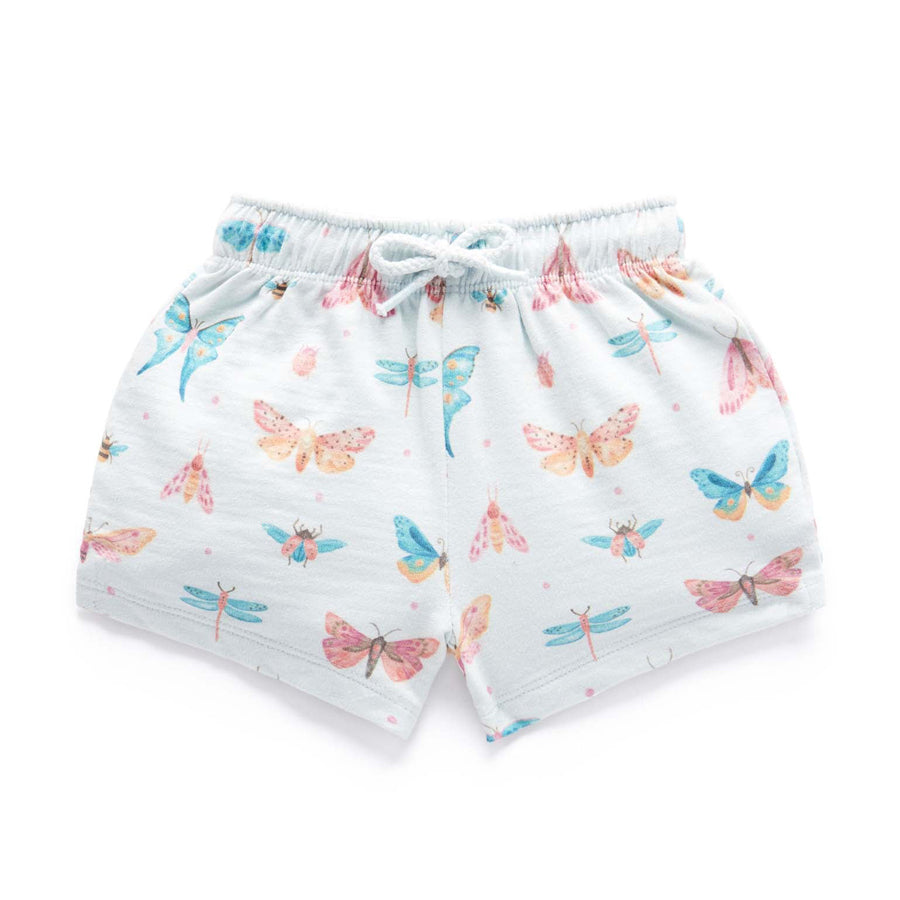 Butterfly Gathered Shorts-BOTTOMS-Purebaby-Joannas Cuties