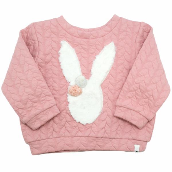 Brooklyn Boxy Quilted Cable, Stardust Snow Bunny, Blush - Oh Baby - joannas-cuties