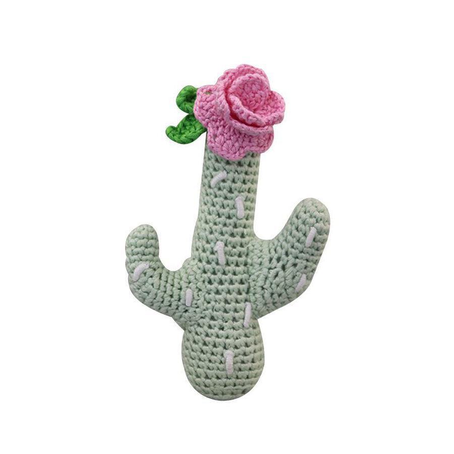 Cactus Crochet Stick Rattle-Zubels-Joanna's Cuties