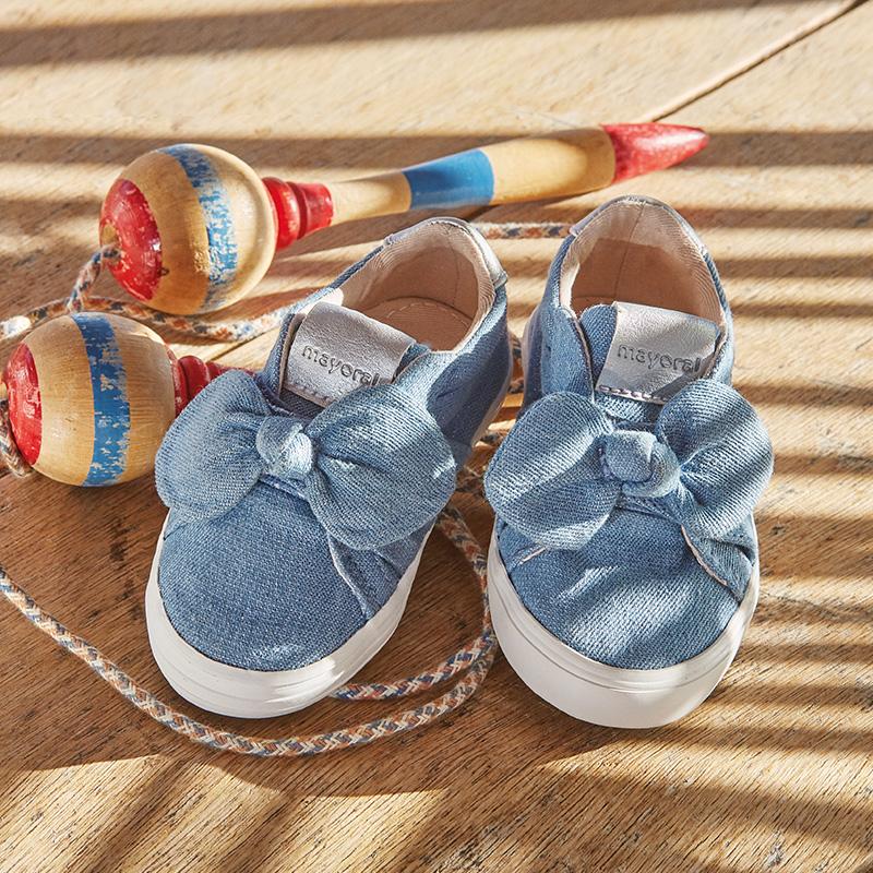 Casual bow trainers for baby girl - Mayoral - joannas-cuties