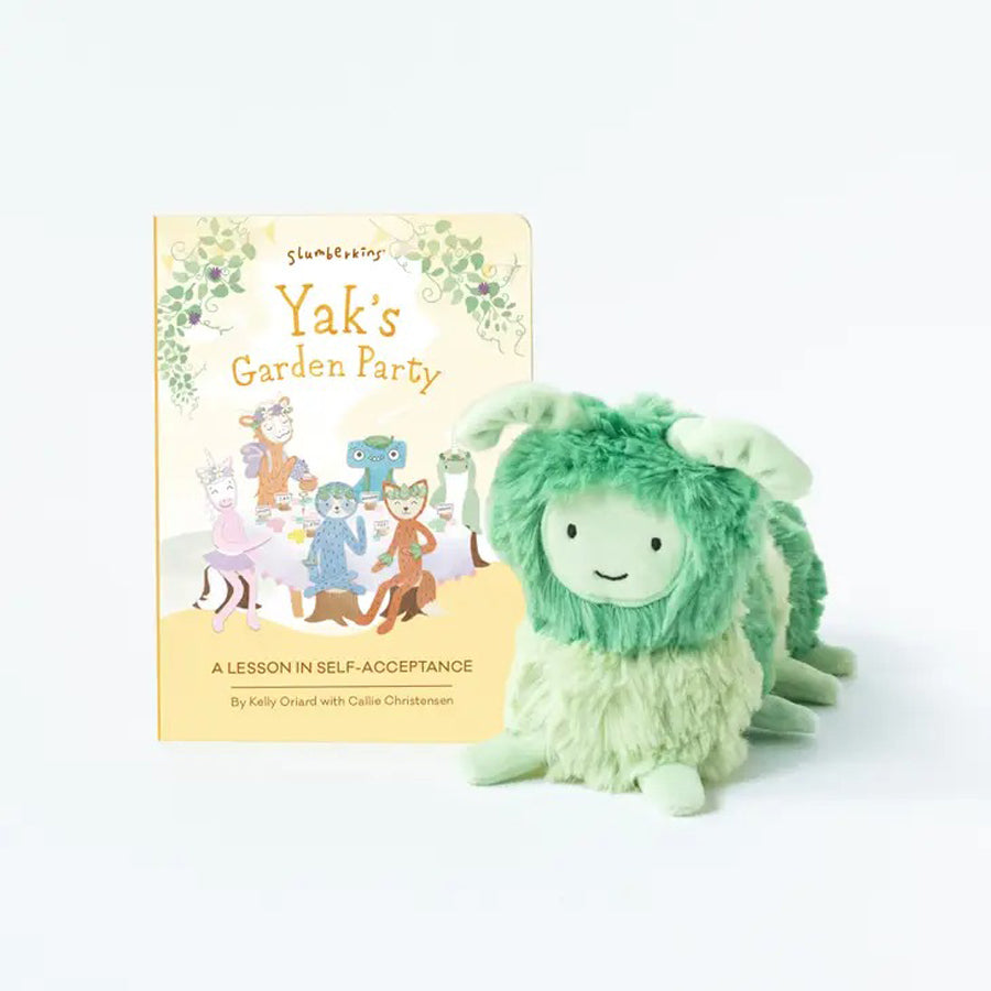 Caterpillar Mini & Yak's Garden Party Lesson Book-SOFT TOYS-Slumberkins-Joannas Cuties