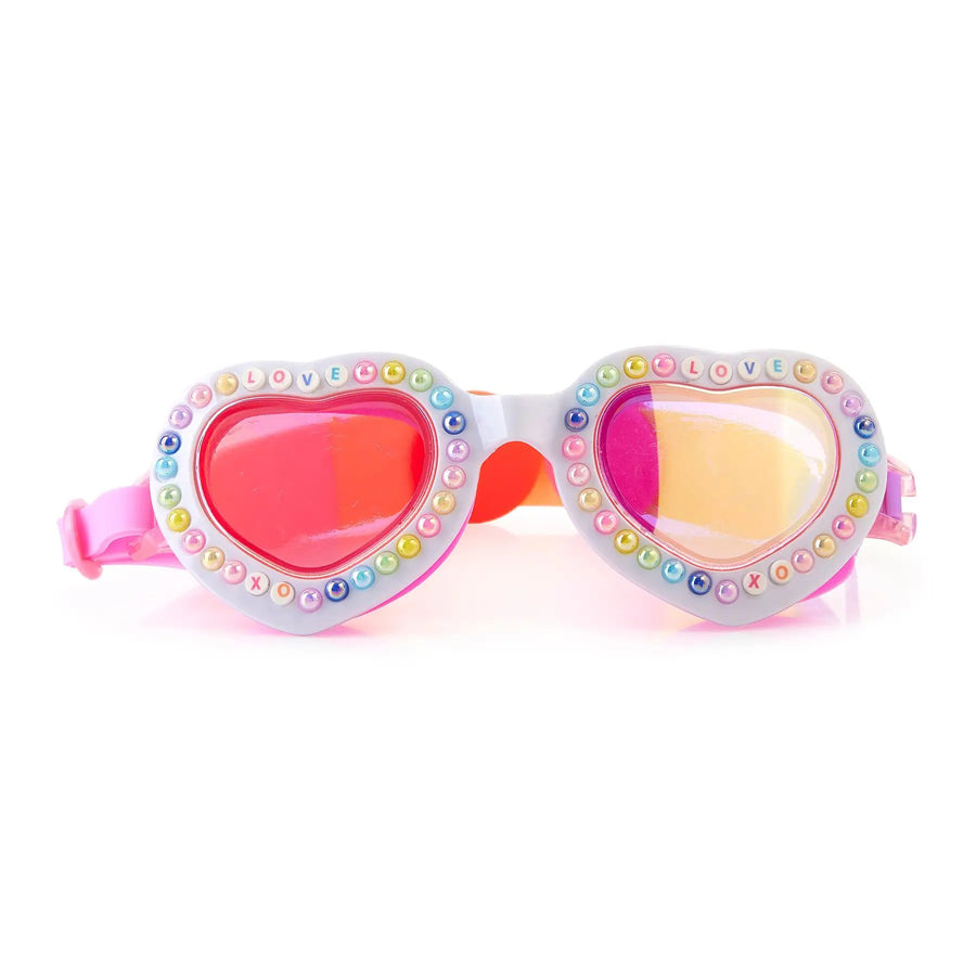 Charmed - Two Heart Pink-SWIM GOGGLES-Bling2O-Joannas Cuties