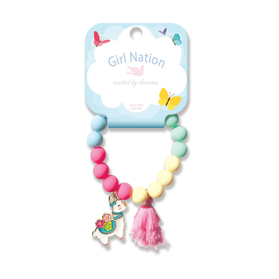 Charming Whimsy Bracelet - Glama Llama-JEWELERY-Girl Nation-Joannas Cuties